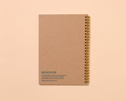 Modern Cozy Letterpress A5 Spiral Notebook — Autumn Quilt