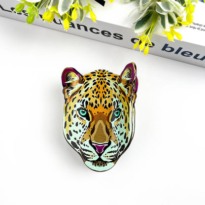 Tiger Head Hair Claw Clip, Cheetah Head Hair Clip