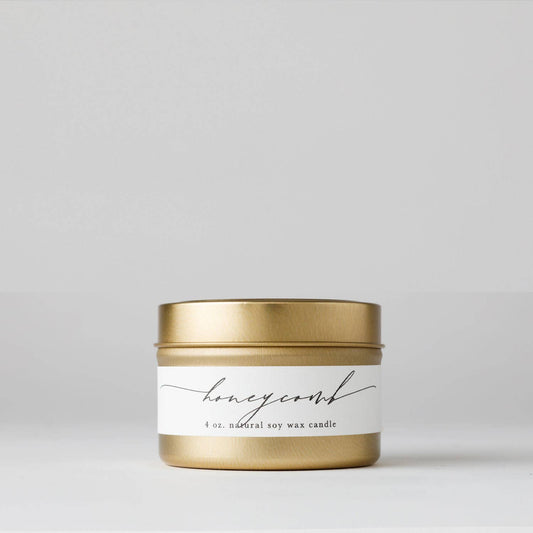 Honeycomb : Tin Soy Candle  ( summer fall )