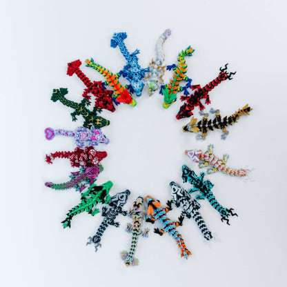 Mini 3D Printed Dragons – Assorted Colors