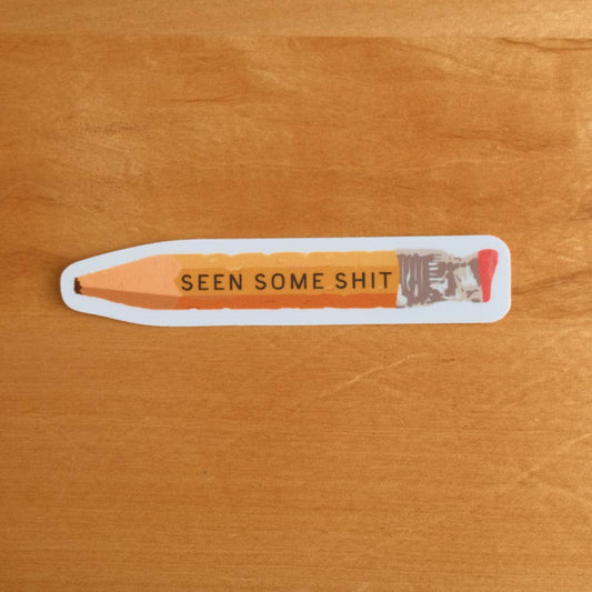 Chewed Up Pencil Sticker