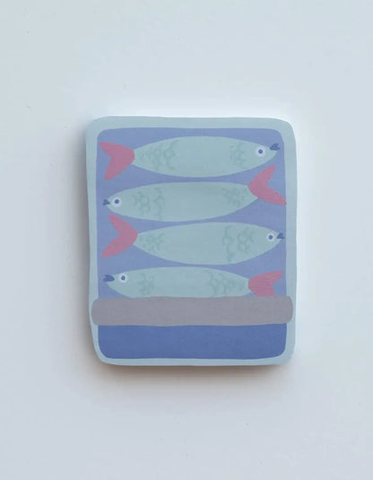 Tinned Fish Die-Cut Sticky Notepad