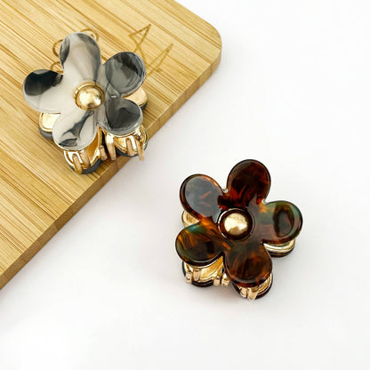 1.4'' Mini Metal Flower Hair Claw Clip