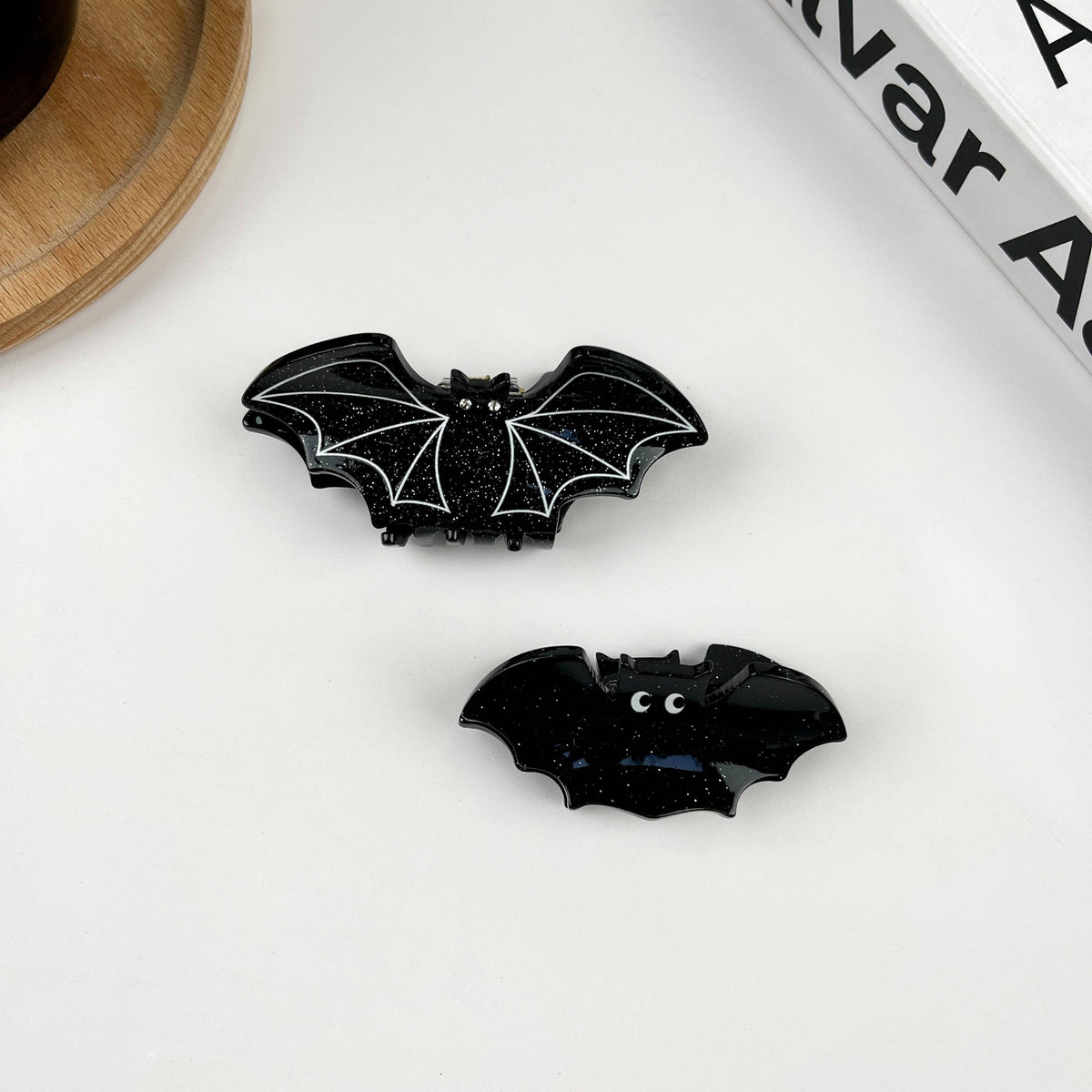 Black Bat Claw Clip,Halloween Hair Clip