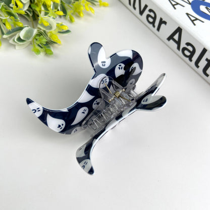 Halloween Cute flower ghost hair claw clip