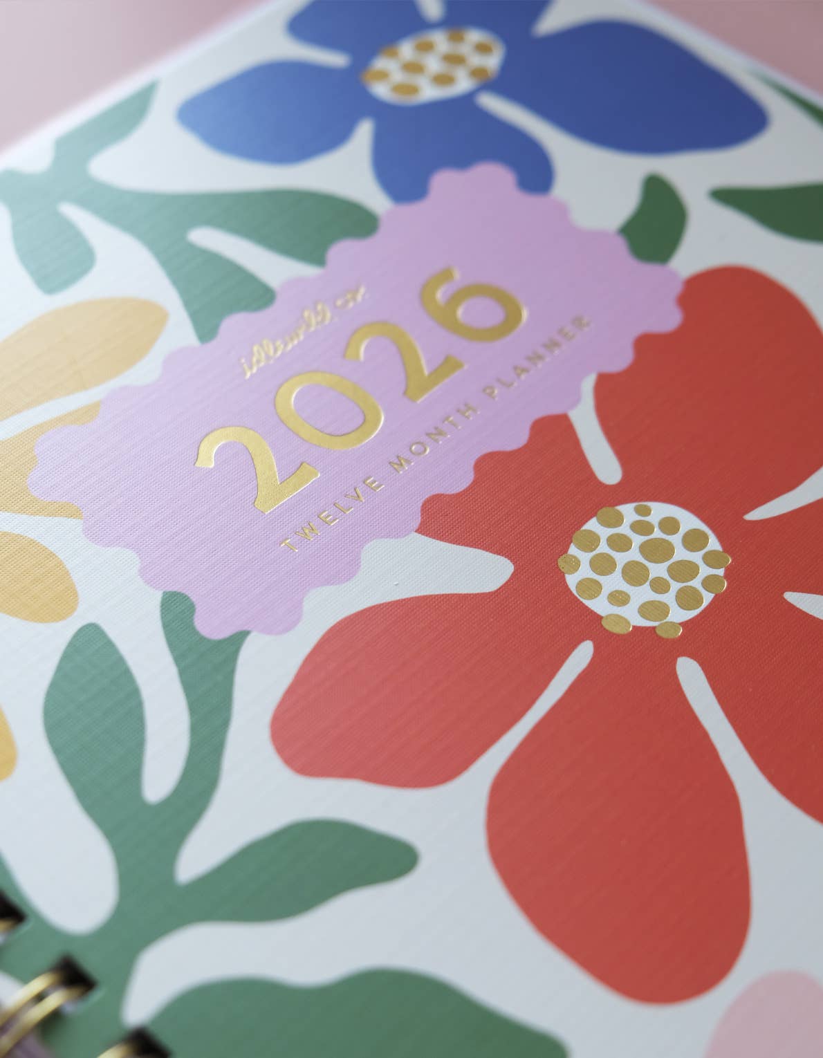2026 Fullsize Softcover Planner, Primary Blooms