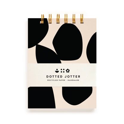 Charcoal Pebble Dotted Jotter Notebook