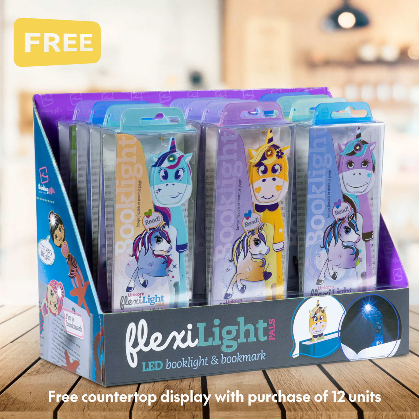 Flexilight Unicorn BookLight / Bookmark in one