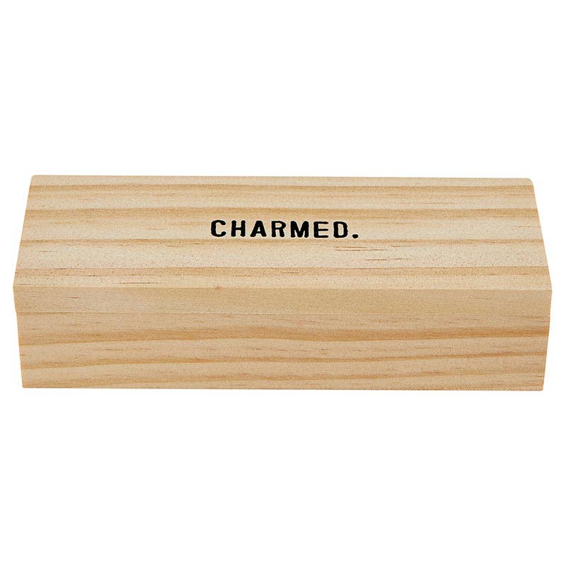 Wine Charms in Wood Box - Charmed - Set of 6