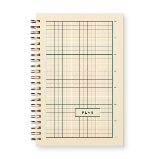 Ruler Grid Undated Weekly Planner Journal
