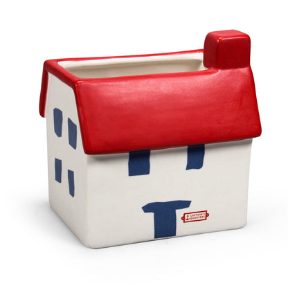 House Shaped Ceramic Planter Plant Pot Coastal Beach Holiday