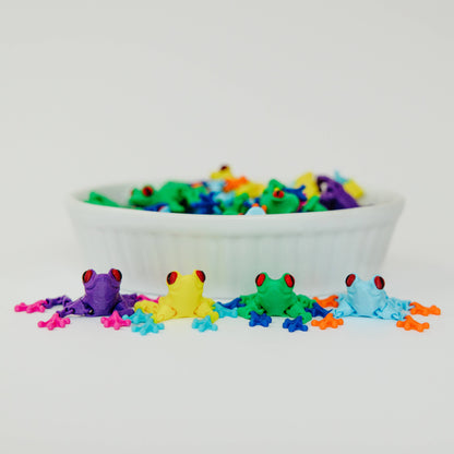 2" 3D Printed Tree Frogs – Assorted Colors