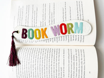 Book Worm Bookmark