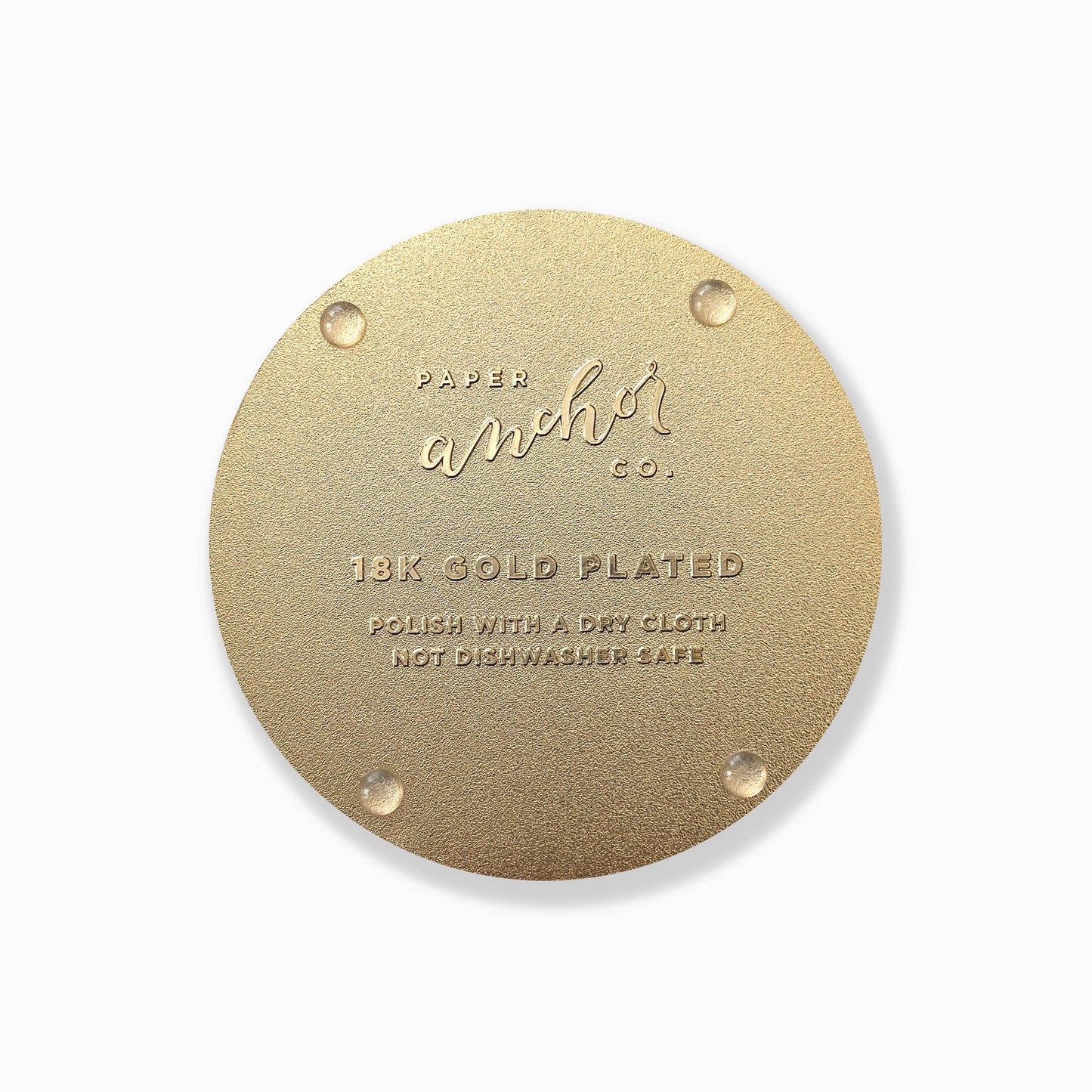 Vibrant Rosa Gold Drink Coasters | Summer + Garden Party