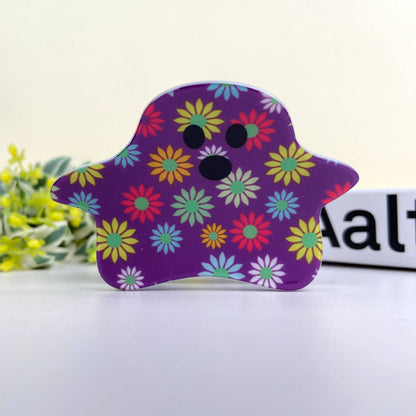 Halloween Cute flower ghost hair claw clip