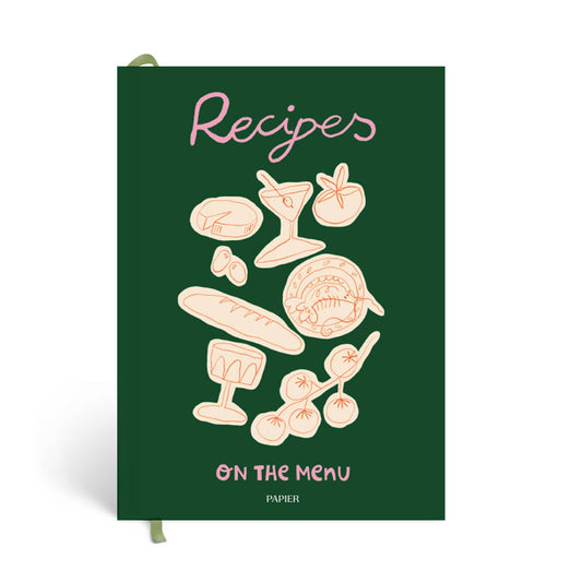 Guided Recipe Journal, A5 Hardcover - Al Fresco