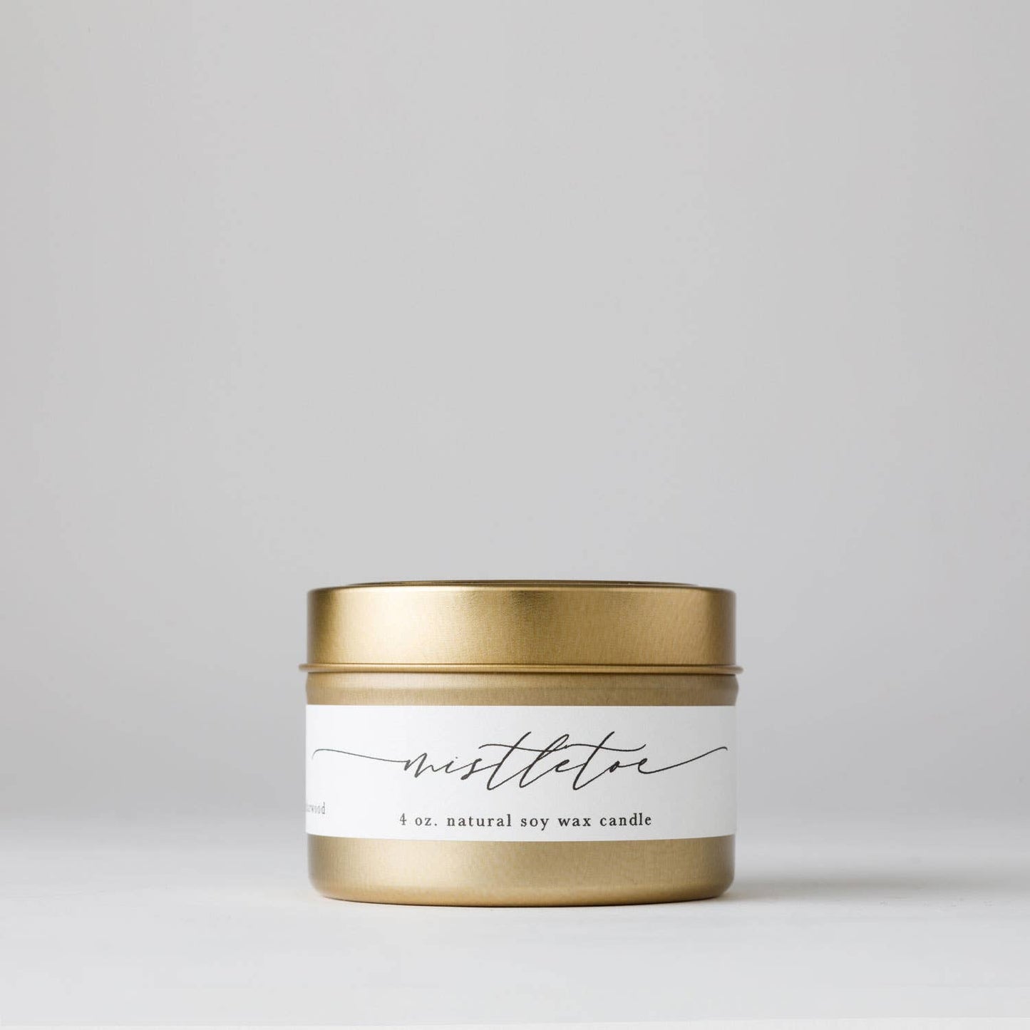 Mistletoe : Tin Soy Candle ( Holiday Christmas Tree Wreath )