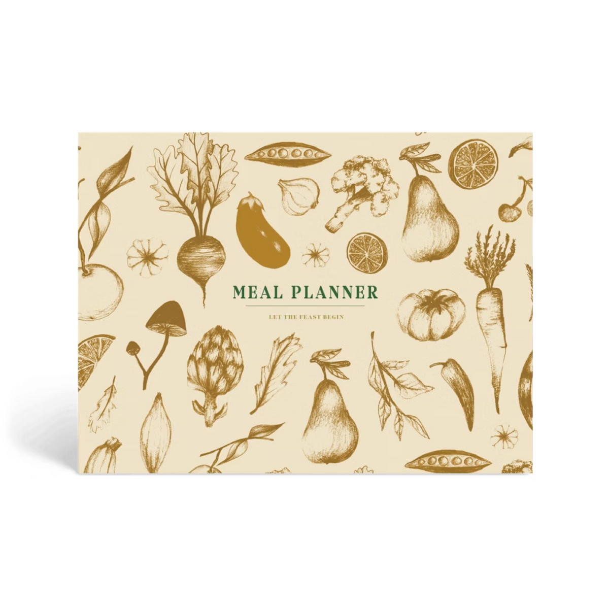 Weekly Meal Planner & Grocery List, Undated - Harvest