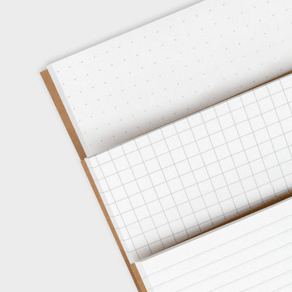 Cat Notebook - Screen-printed pack of 3 ruled pocketbooks
