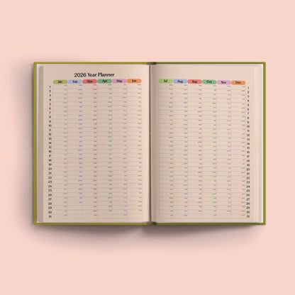 2026 Weekly Planner | Diary Agenda A5 | Les Fleurs