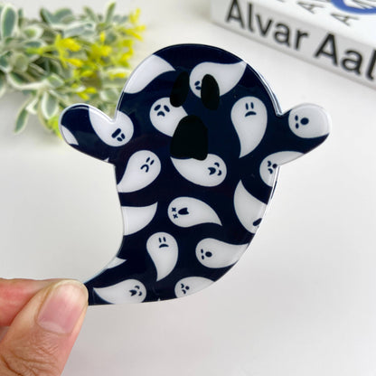 Halloween Cute flower ghost hair claw clip