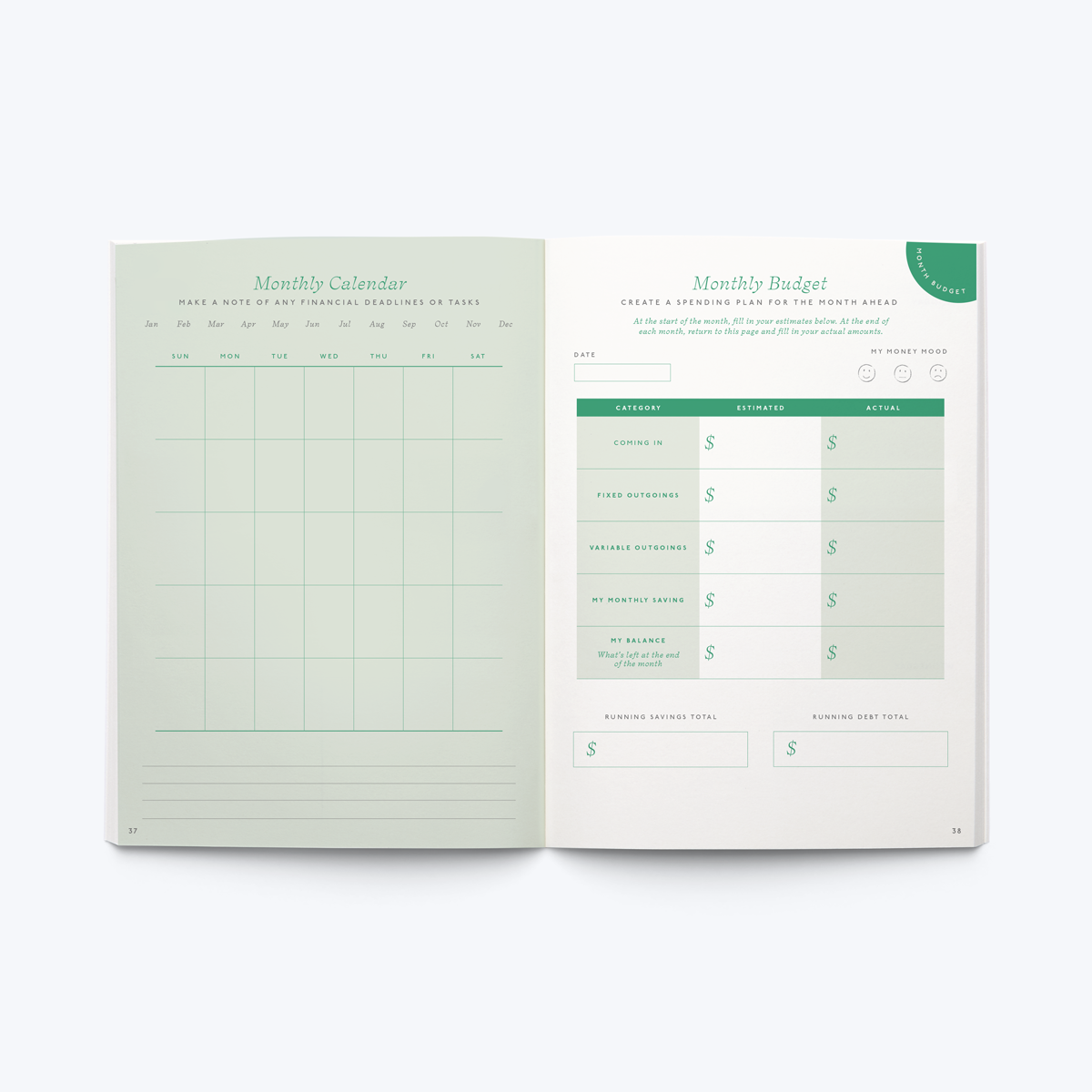 Guided Finance Planner, A5 Hardcover - Wonder