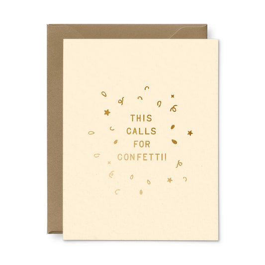 Calls For Confetti Congratulations Greeting Card
