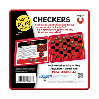 Take 'N Play Anywhere Checkers - Ultimate Travel Game