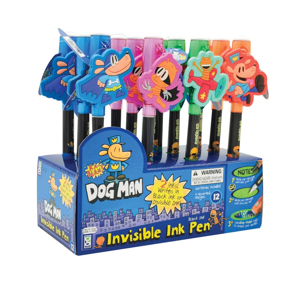 DOG MAN INVISIBLE INK PEN  12/DSP