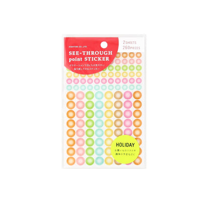 Removable See-Through Point Sticker