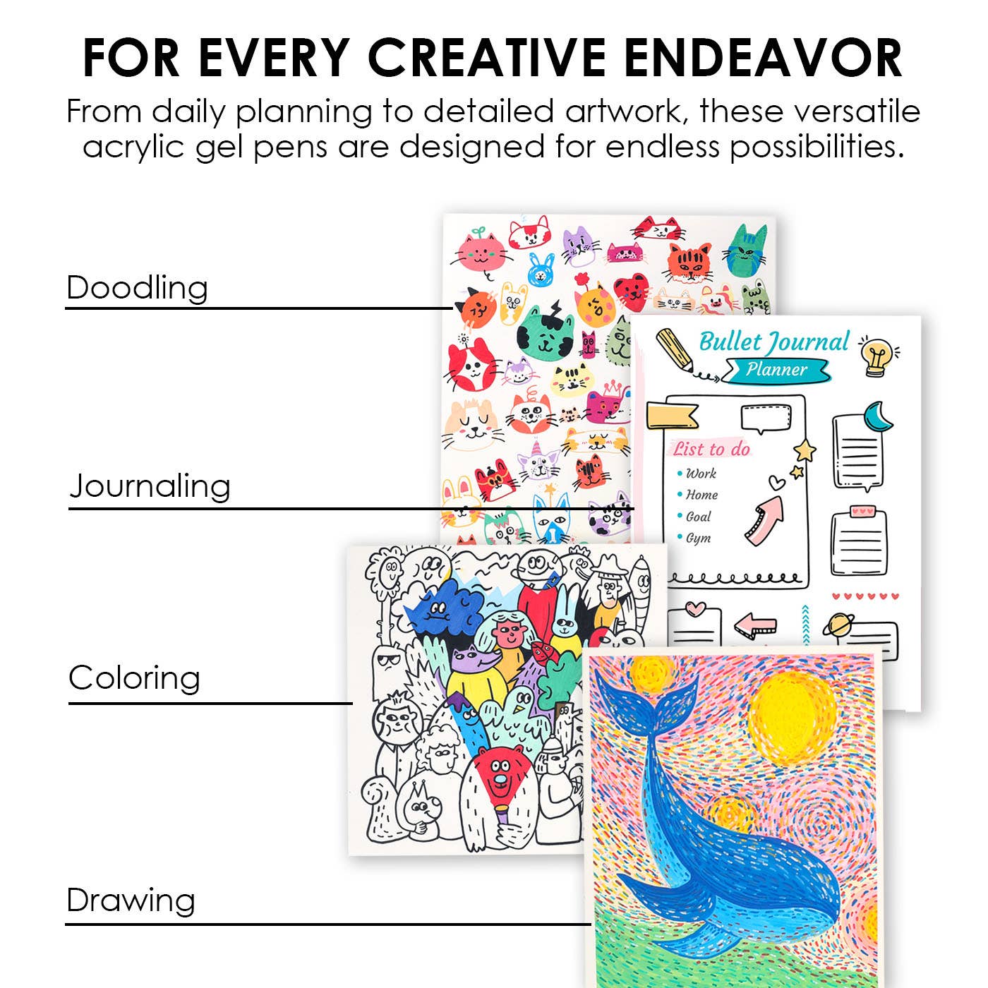 Bold & Bright Coloring Kit - Dessert Color