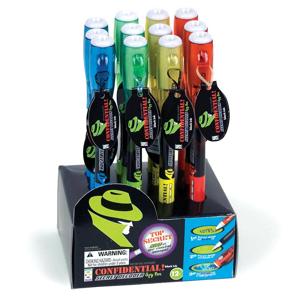 Confidential Secret Decoder Spy Pen  12/Ds