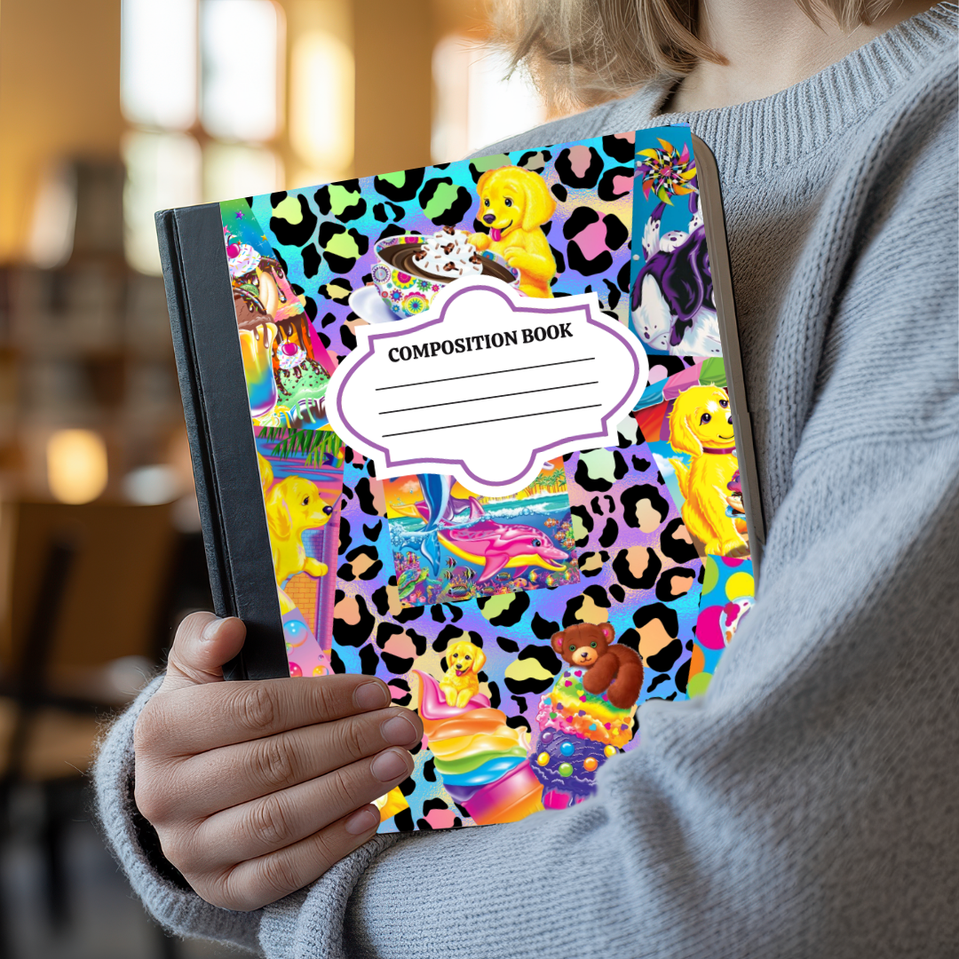 Neon Animals-Composition Notebook Cover