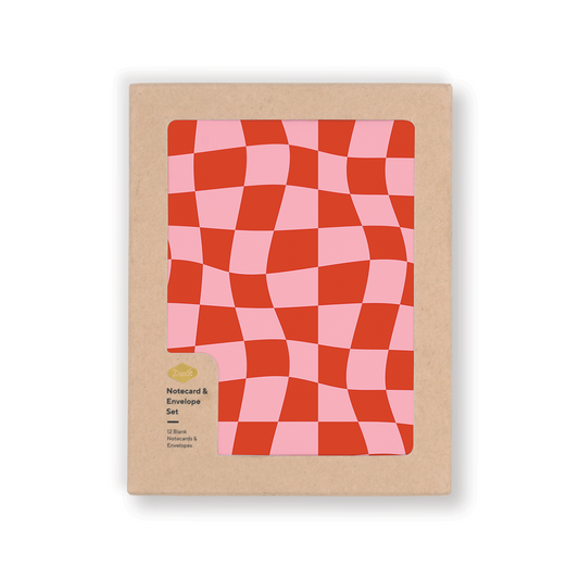 Wonky Checkers Notecards NC1787B