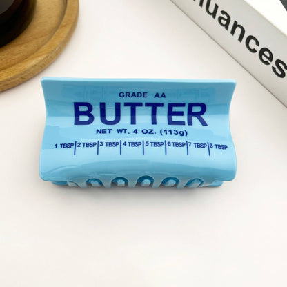 Butter Shaped Hair Claw Clip, Creative Food Hair Clip