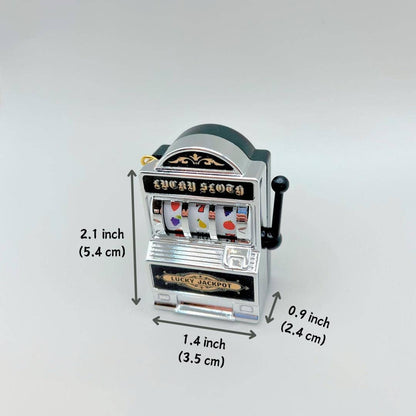 Mini Slot Machine Fridge Magnet – Retro Casino Decor Gift