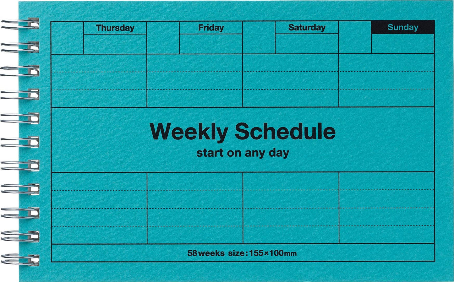 Dayfree Weekly Schedule