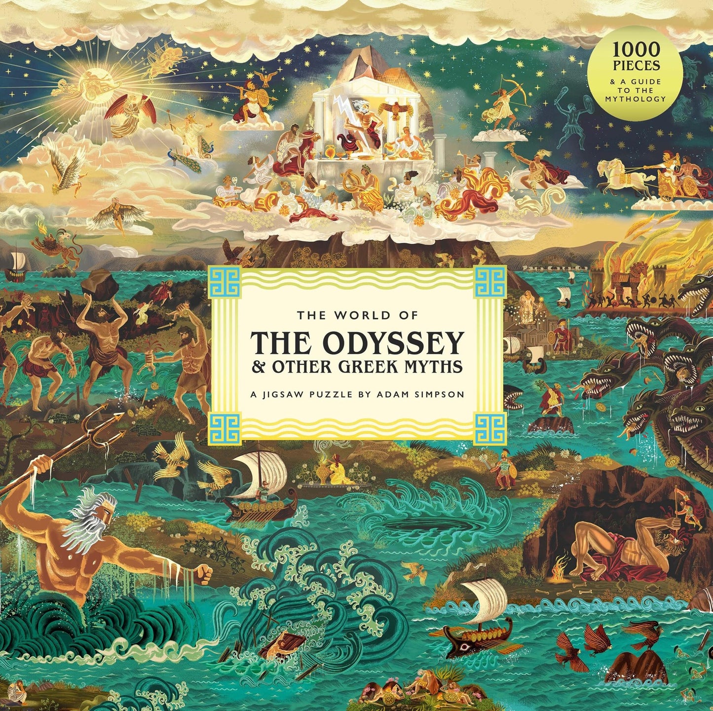 The World of the Odyssey & Other Greek Myths: A 1000-piece jigsaw puzzle by Adam Simpson: A 1000-piece jigsaw puzzle by Adam Simpson