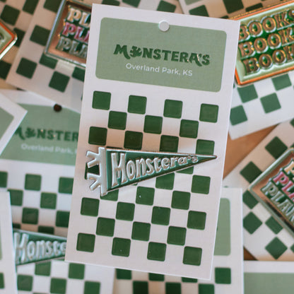 Monstera's Pennant Enamel Pin