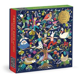Twelve Days of Joy 500 Piece Foil Puzzle