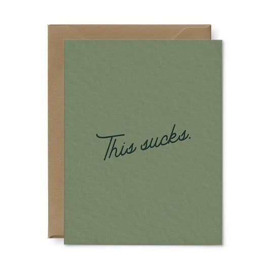 This Sucks Sympathy Greeting Card