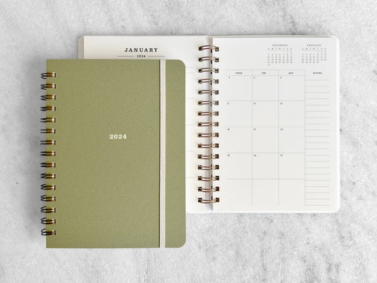 2024 Planner | Hard Cover, Cypress
