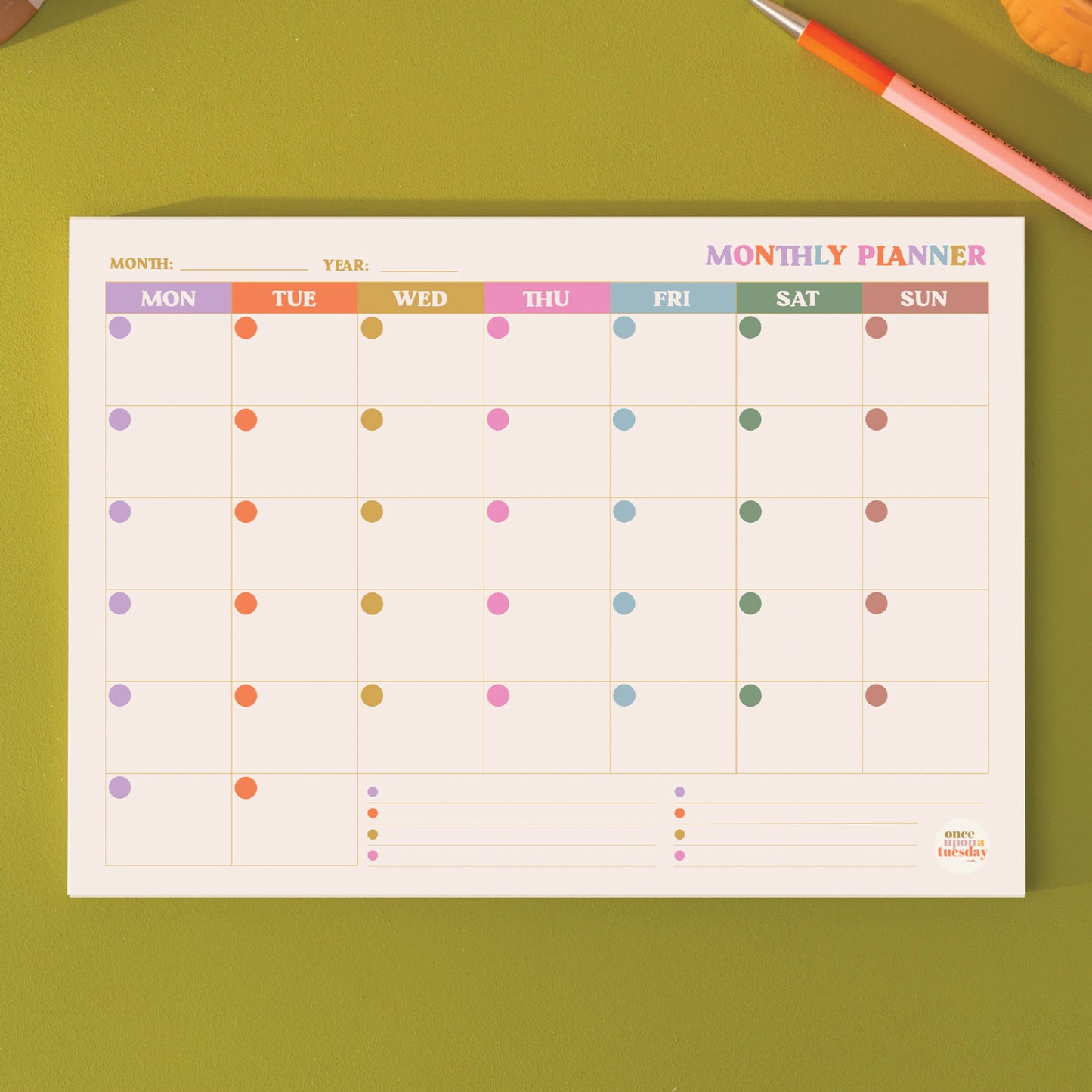 Monthly Planner Pad | You Got This